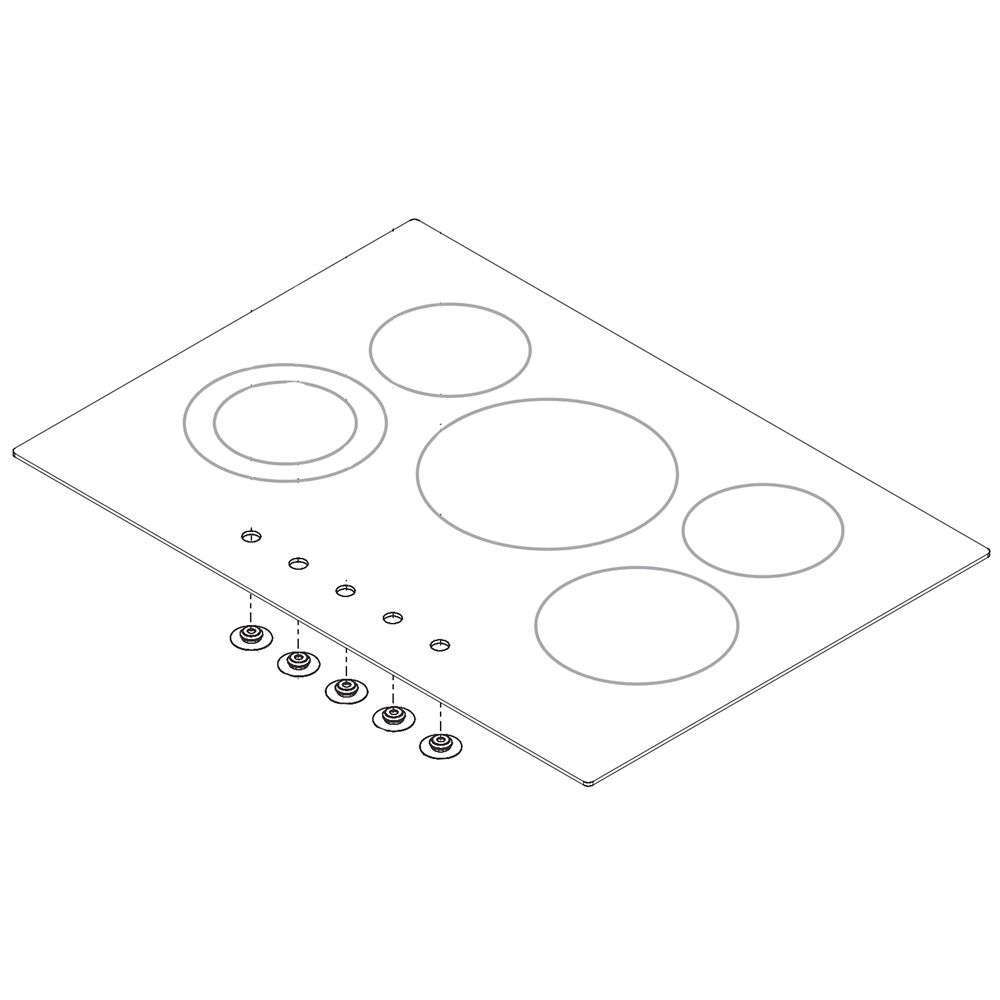 Frigidaire Cooktop Main Top Assembly (Black) 305638977