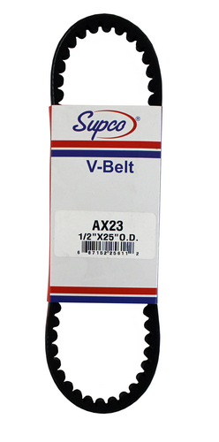 Supco Molded Cogged V Belt 25 AX23