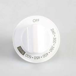 [RPW952432] Whirlpool Range Oven Control Knob (White) W10856103