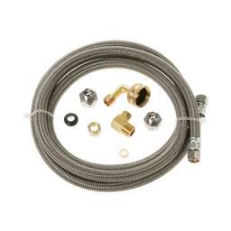 [RPW218729] GE 6ft Braided Dishwasher Connector Kit Part # WX28X326