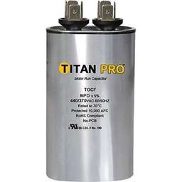 [RPW2000434] TITAN PRO Run Capacitor 10 MFD 440/370 Volt Oval TOCF12.5