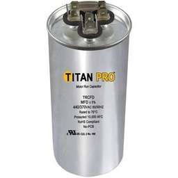 [RPW2000438] TITAN PRO Run Capacitor 55+7.5 MFD 440/370 Volt Round TRCFD5575